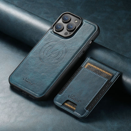 Luxury Leather Phone Case with Card Holder Blaue Phone Case