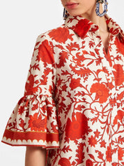 Unique Autumn Prints Mini Dress Dresses