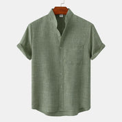 Solaro Short Sleeve Summer Shirt Green Shirts