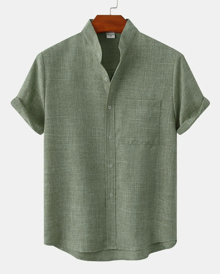 Solaro Short Sleeve Summer Shirt Green Shirts