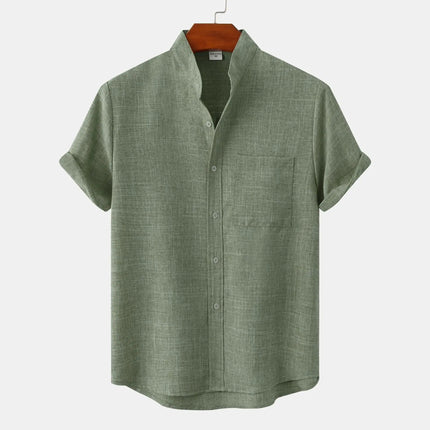 Solaro Short Sleeve Summer Shirt Green Shirts
