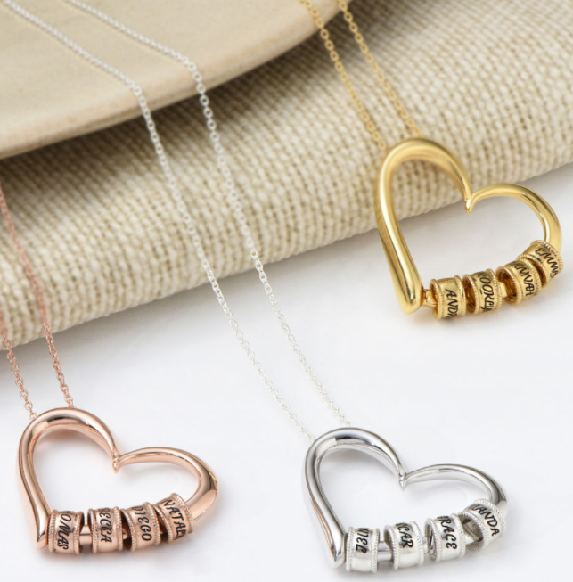 Custom Heart Name Necklace Necklace