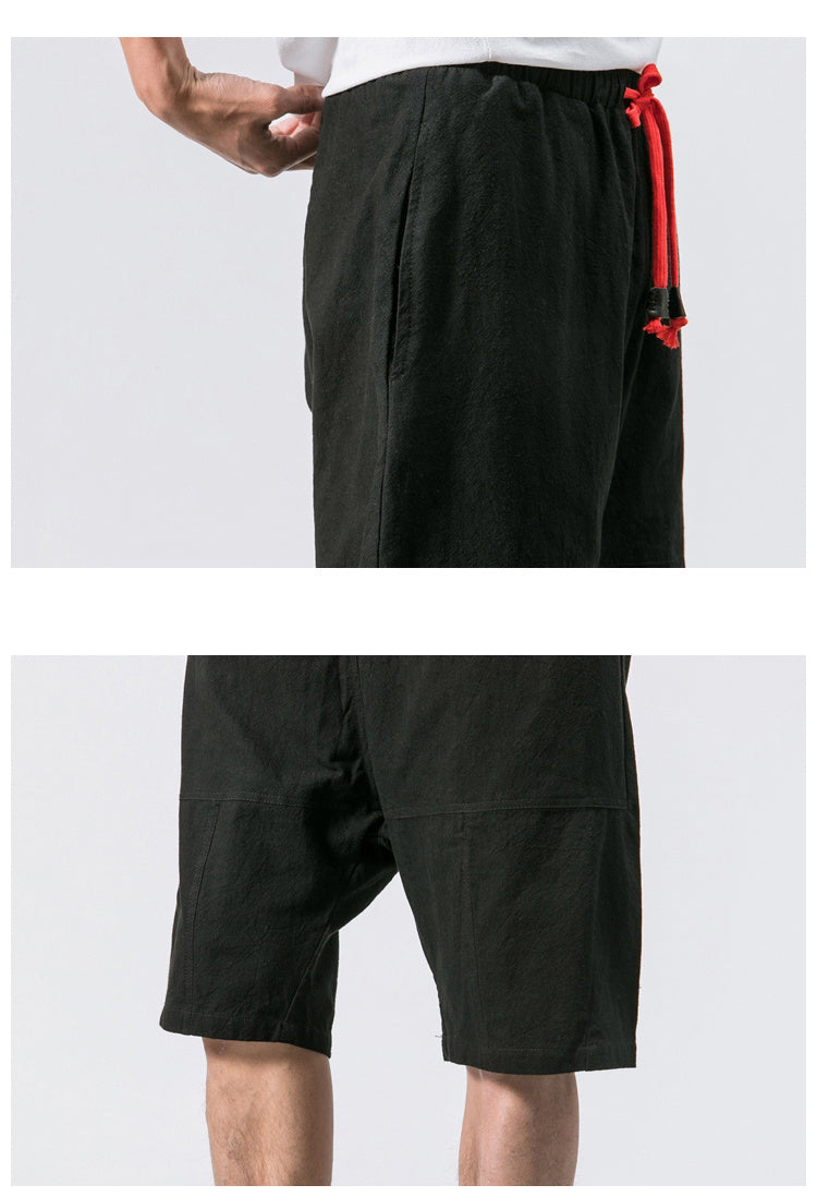Kyoto Drift Linen Shorts Men Shorts