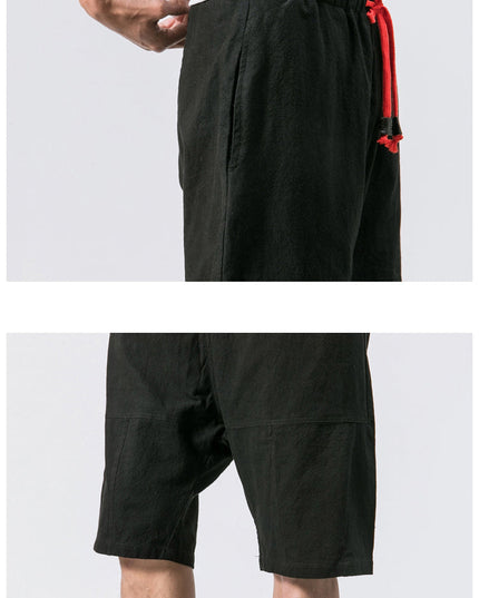 Kyoto Drift Linen Shorts Men Shorts