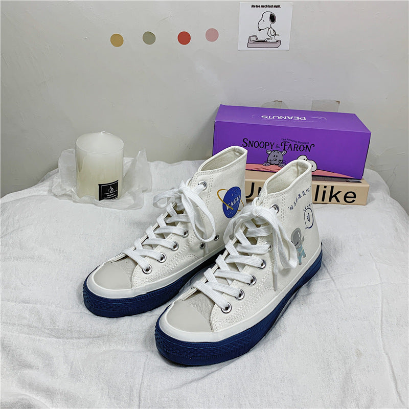 Space Walk High-Top Shoes Sneakers