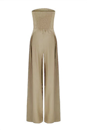 Backless Tube Top Wide-Leg Jumpsuit Jumpsuits