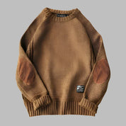Classic Knit Sweater For Men Premium Warm Comfort Everyday Brown Sweaters