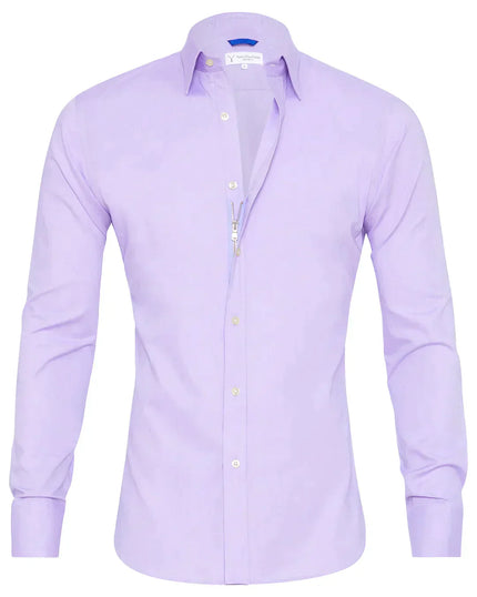 Men's Elite Stretch Zip-Up Shirt lavender Men Shirts