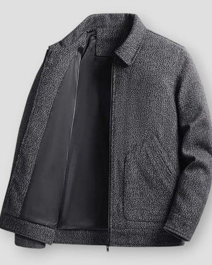 Men's Premium Wool Jacket Black Wool Jacket