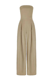 Backless Tube Top Wide-Leg Jumpsuit Jumpsuits
