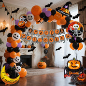 Halloween Flag & Balloon Combo Set Halloween Decorations