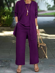 Aurora™ 3-Piece Women's Pantsuit Purple Fire