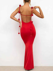 Decor Cami Backless Fitted Maxi Dresses Dresses
