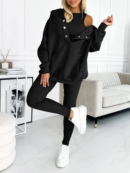 Josie | Cozy Lounge 3-piece Set Black