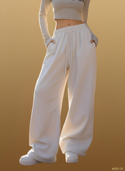 Oversized Wide Leg Drawstring Pants