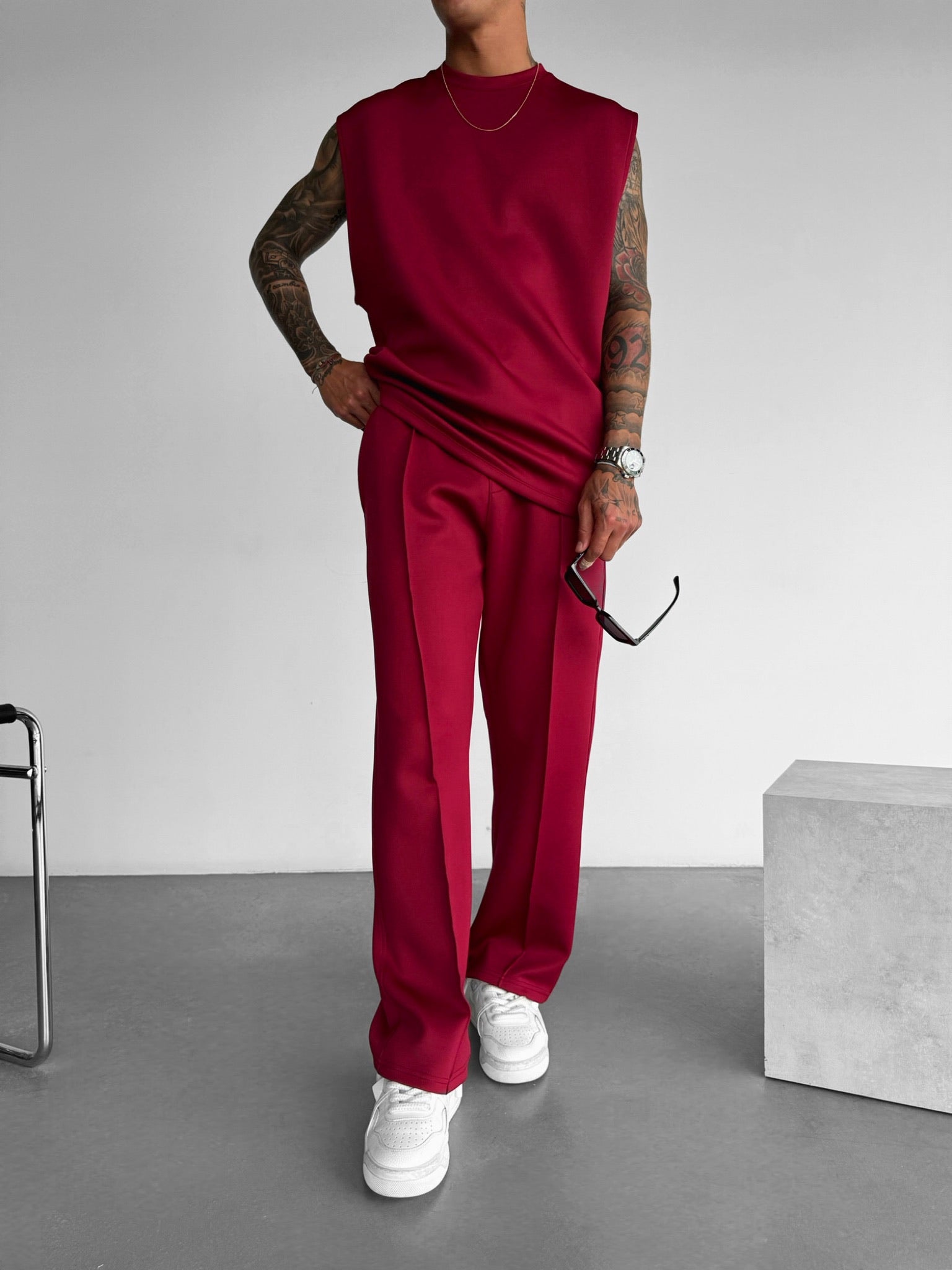 Two‑Piece Bamboo Lounge Set Men Set