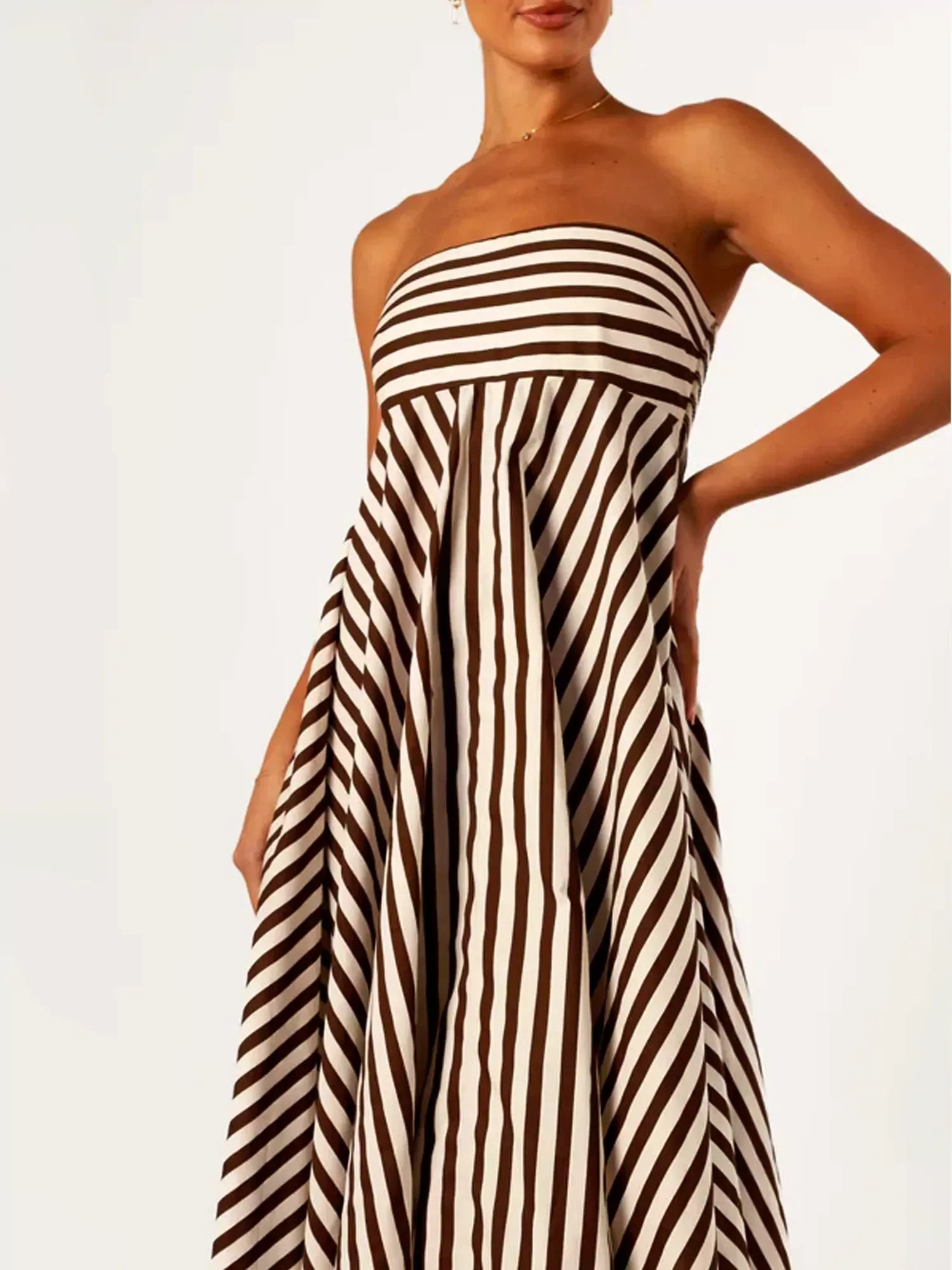 Nocturnal Charm Ruched Maxi Dress Dresses