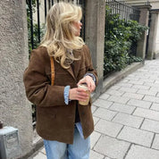 Women Vintage Suede Jackets Jacket
