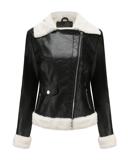 Women's Winter Leather Jacket Black Leather Jacket