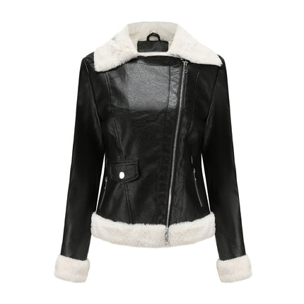 Women's Winter Leather Jacket Black Leather Jacket