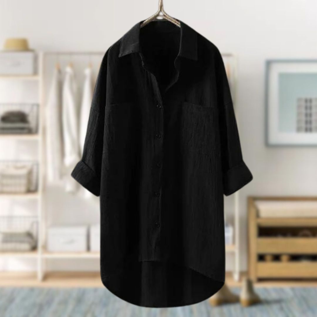 Mai | Sleeved Blouse Black