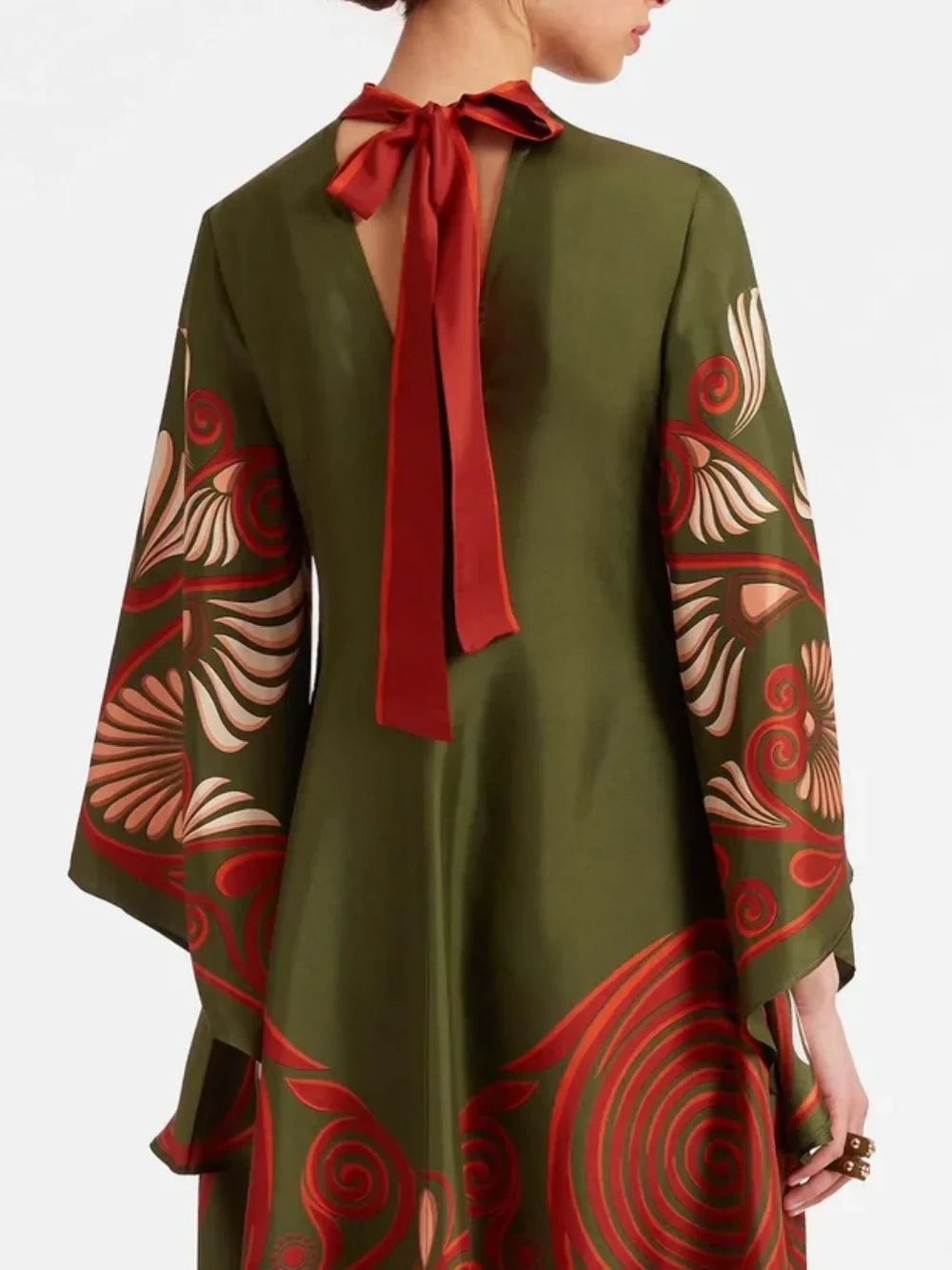 Elegance Dazzling Print Maxi Dress Dresses