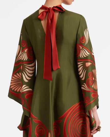 Elegance Dazzling Print Maxi Dress Dresses