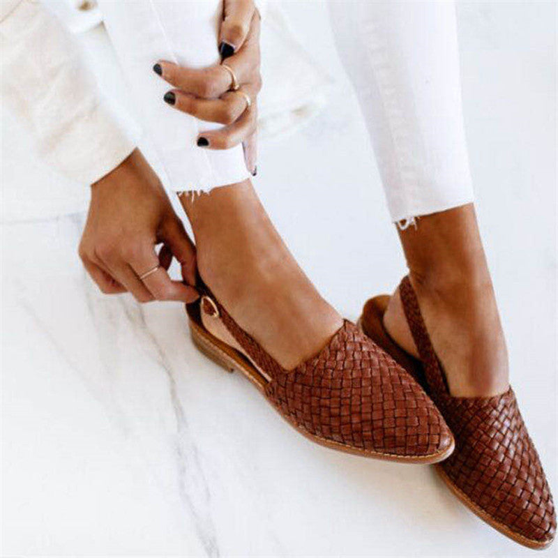 Tany | Woven Sandals Dark Brown Sandals