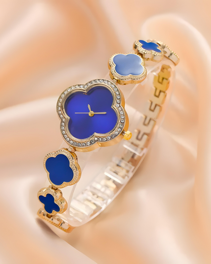 Lucky Clover Sparkle Watch Royal Blue Bracelets