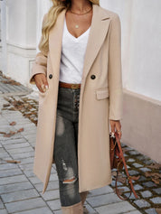 Clarise | Elegant V-Neck Coat Coats