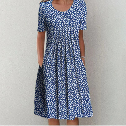 Harper | Elegant Dress Blue Floral Dresses