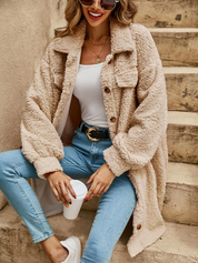 Violet | Loose, Relaxed Cardigan Apricot Cardigans