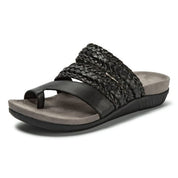Women's Orthopedic Braided Summer Sandals Black Orthopedic Sandals