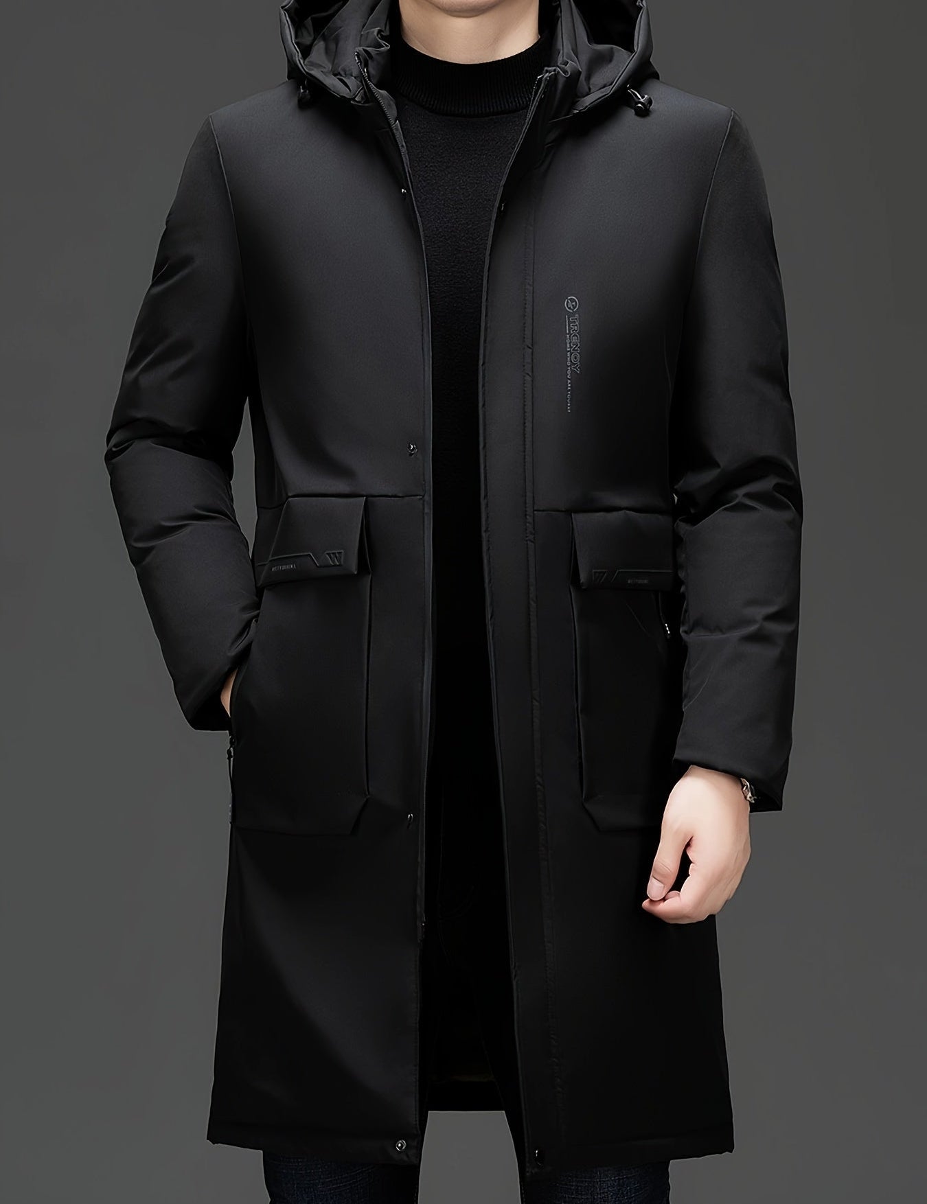 Hooded Elegant Coat Jacket