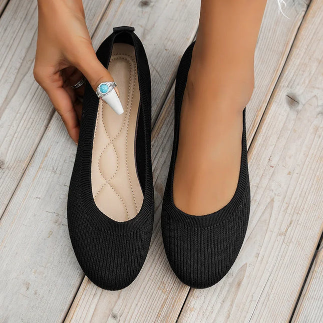 GlamWalk | Breathable non-slip shoes Black