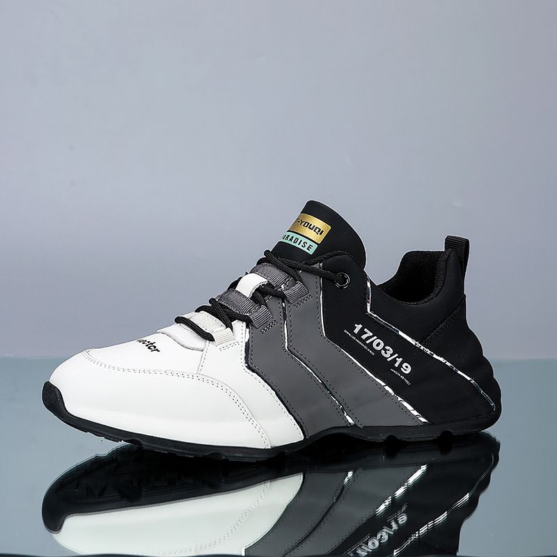 Vector 2-Tone Men’s Sneakers White gray black shoes