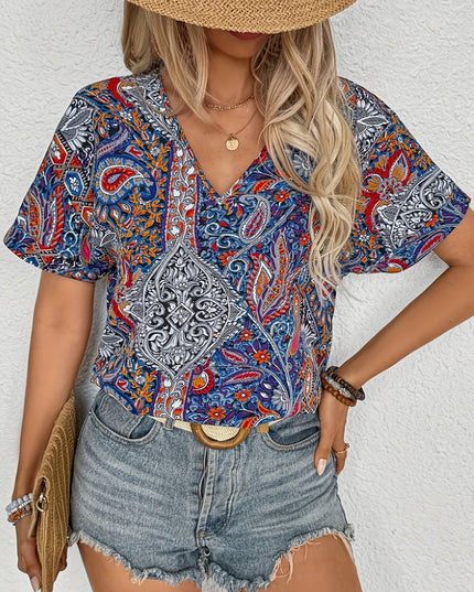 Alicia | Vintage Paisley Blouse