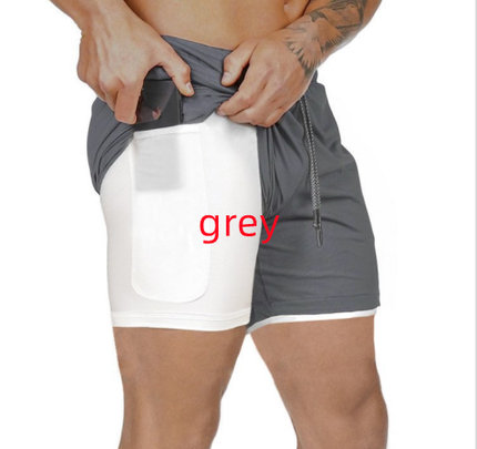 Pocket Compression Shorts Gray Shorts