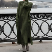 Ediva | Stylish Autumn Dress Green S Dresses