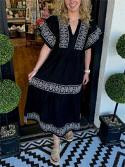 Araceli™ | Women's V-Neck Boho Dress Dress