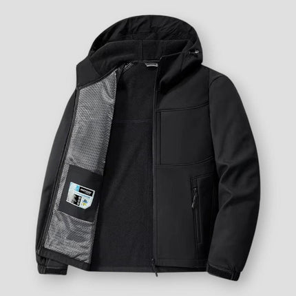 Men's Outdoor Winter Parka Jacket Black jackets