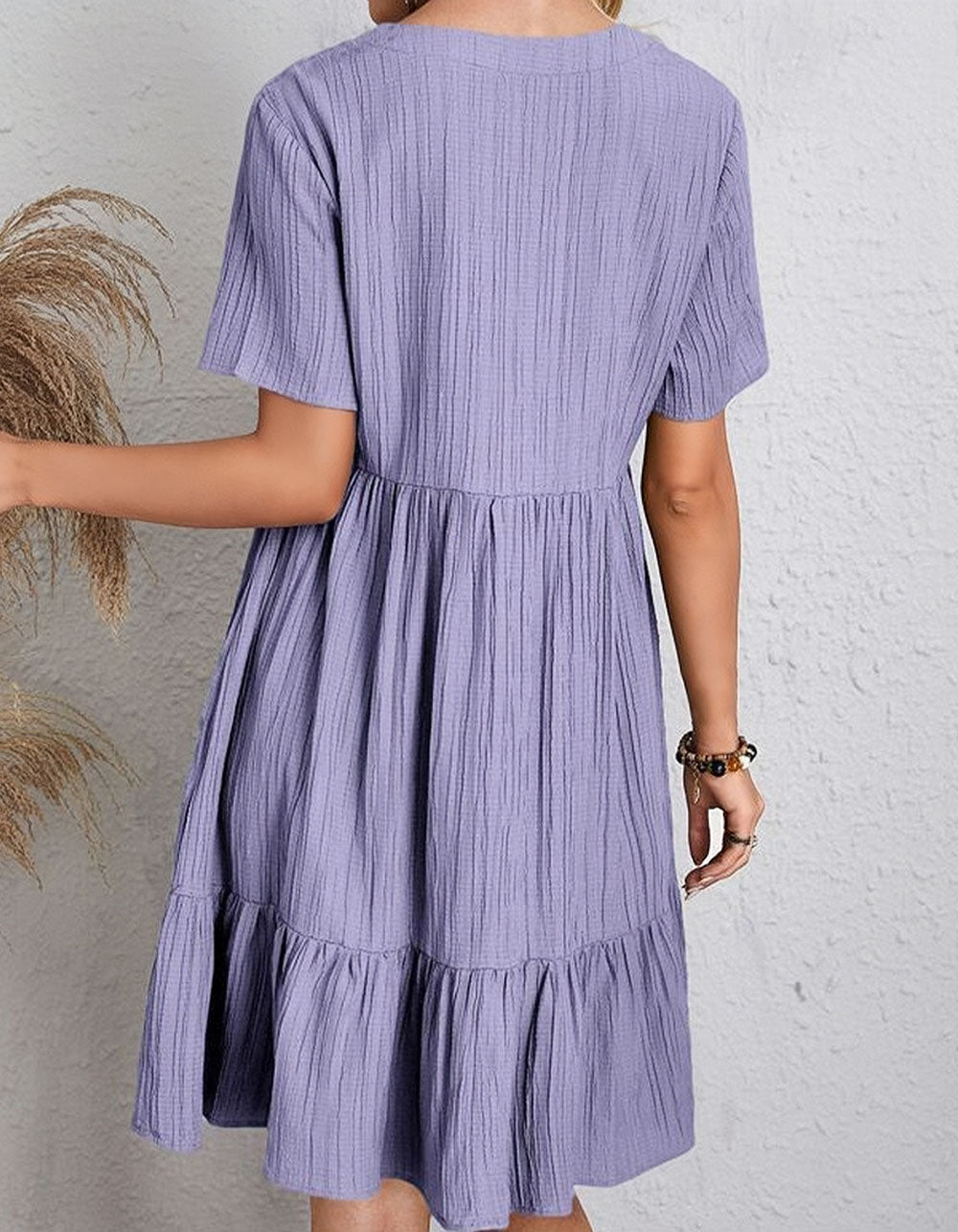 Angelina™ | V-Neck Midi A-Line Dress A-Line Dresses