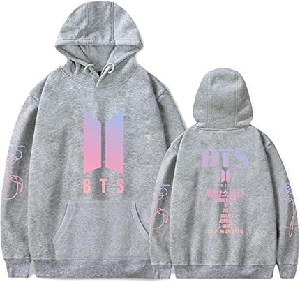 BTS Unisex Hoodie Gray Hoodie