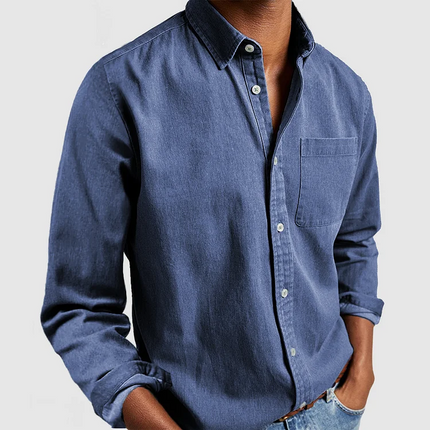 Austin | Casual Shirt Blue Blouse