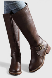 Sienna Classic Knee-High Riding Boots Coffee Boots