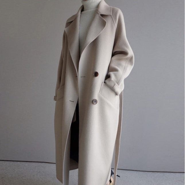 Alicia | Long Wool Coat BEIGE