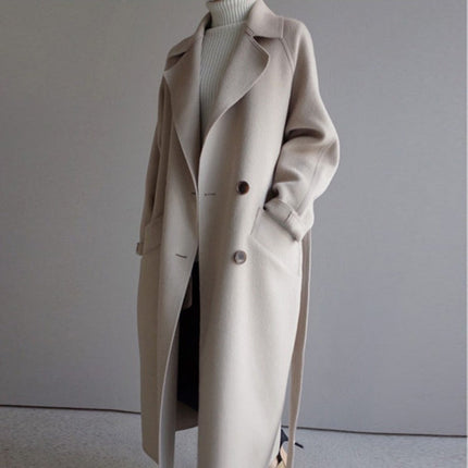 Alicia | Long Wool Coat BEIGE