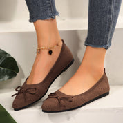 Bow Knitted Loafers Loafers