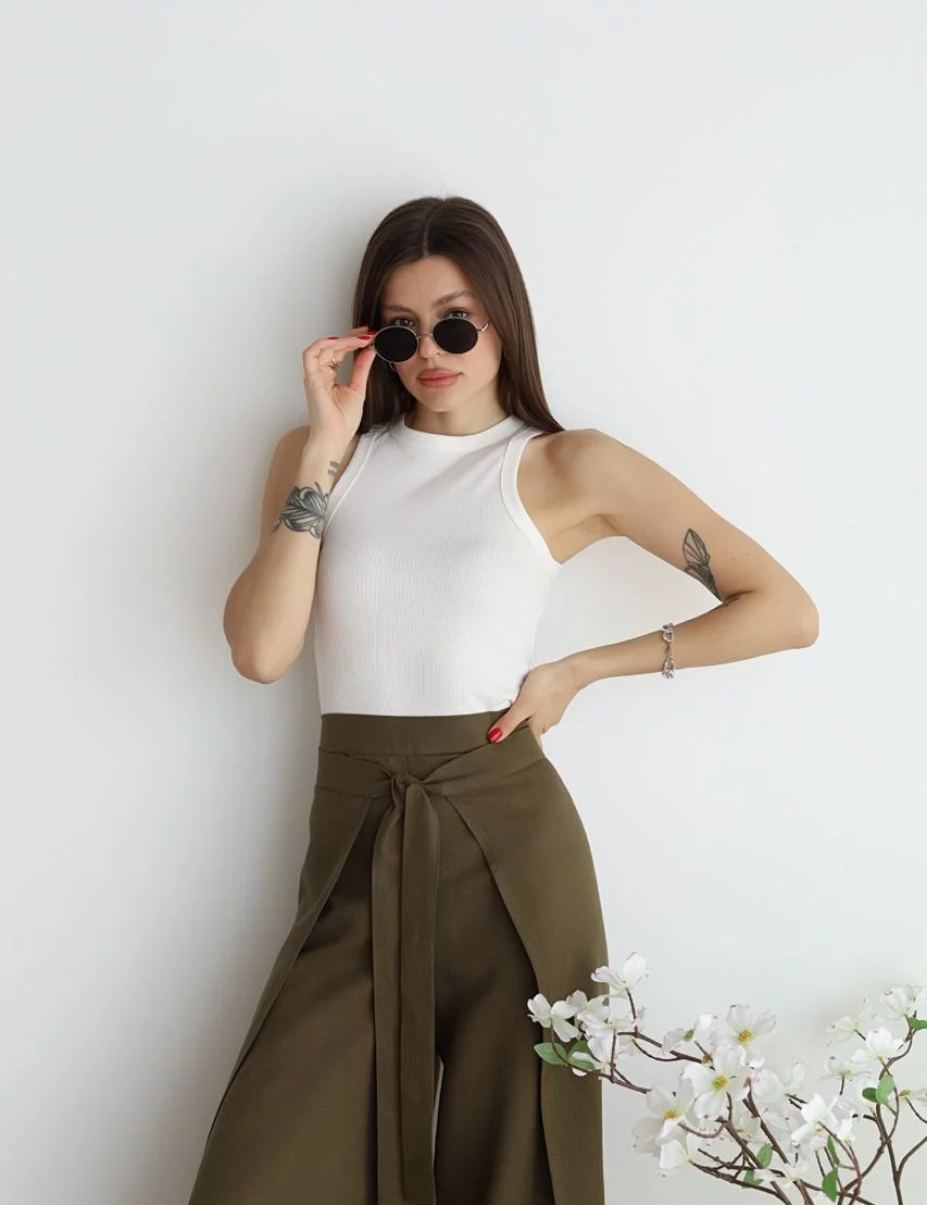 Ophelia | Wide-cut women's linen pants Pants
