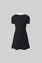 Catalina | Black Short Sleeve Embellished Mini Dress Dresses